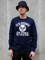 The Real McCOY's Military LS Tee / US Army Air Force, Hill Field – Navy (MC25124-140)