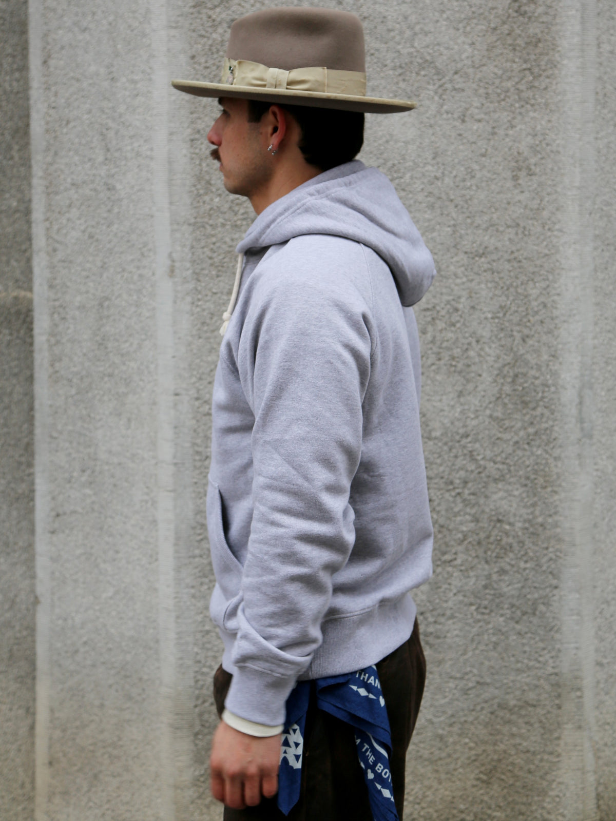 Nudie Jeans Gunde Logo Hoodie – Greymelange (150600)