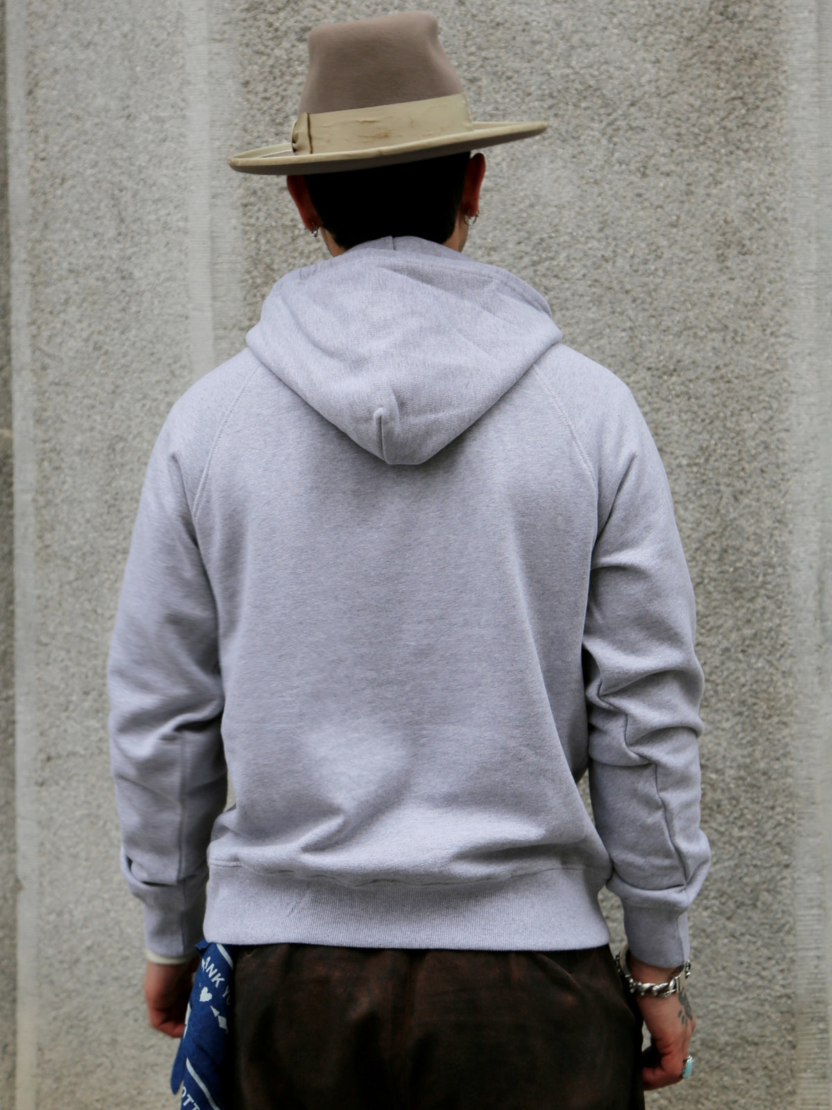 Nudie Jeans Gunde Logo Hoodie – Greymelange (150600)