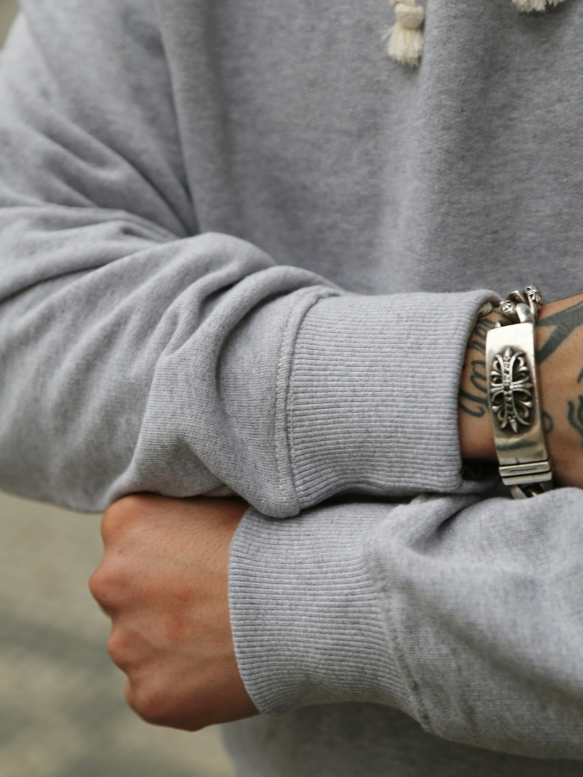 Nudie Jeans Gunde Logo Hoodie – Greymelange (150600)