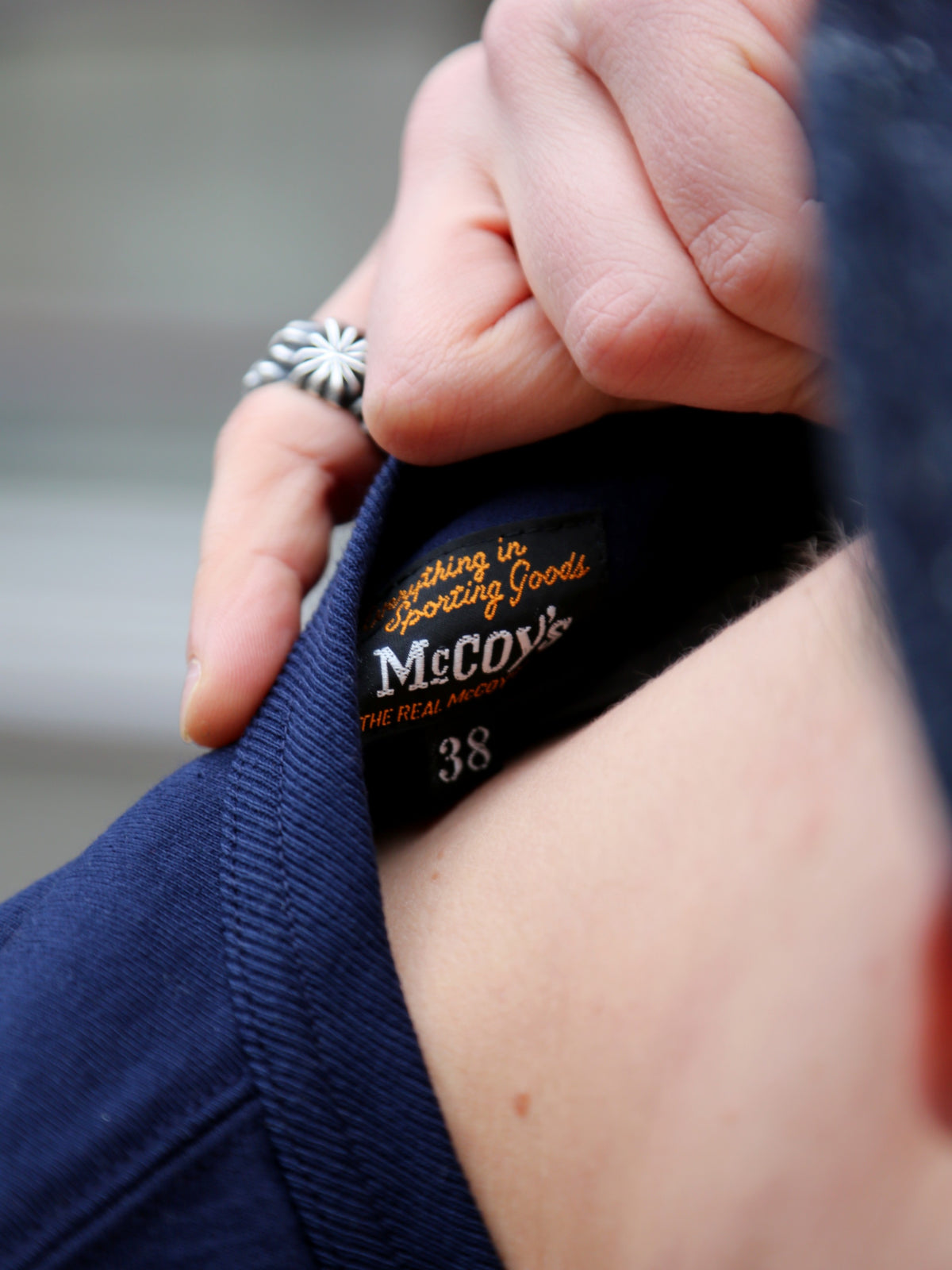 The Real McCOY's Military LS Tee / US Army Air Force, Hill Field – Navy (MC25124-140)