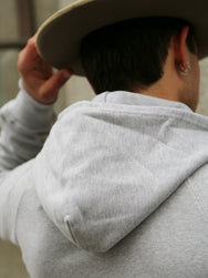 Nudie Jeans Gunde Logo Hoodie – Greymelange (150600)