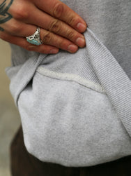 Nudie Jeans Gunde Logo Hoodie – Greymelange (150600)