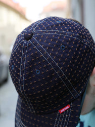 Studio D'Artisan Sashiko Denim Cap – Kakishibu Dyed (D7578)