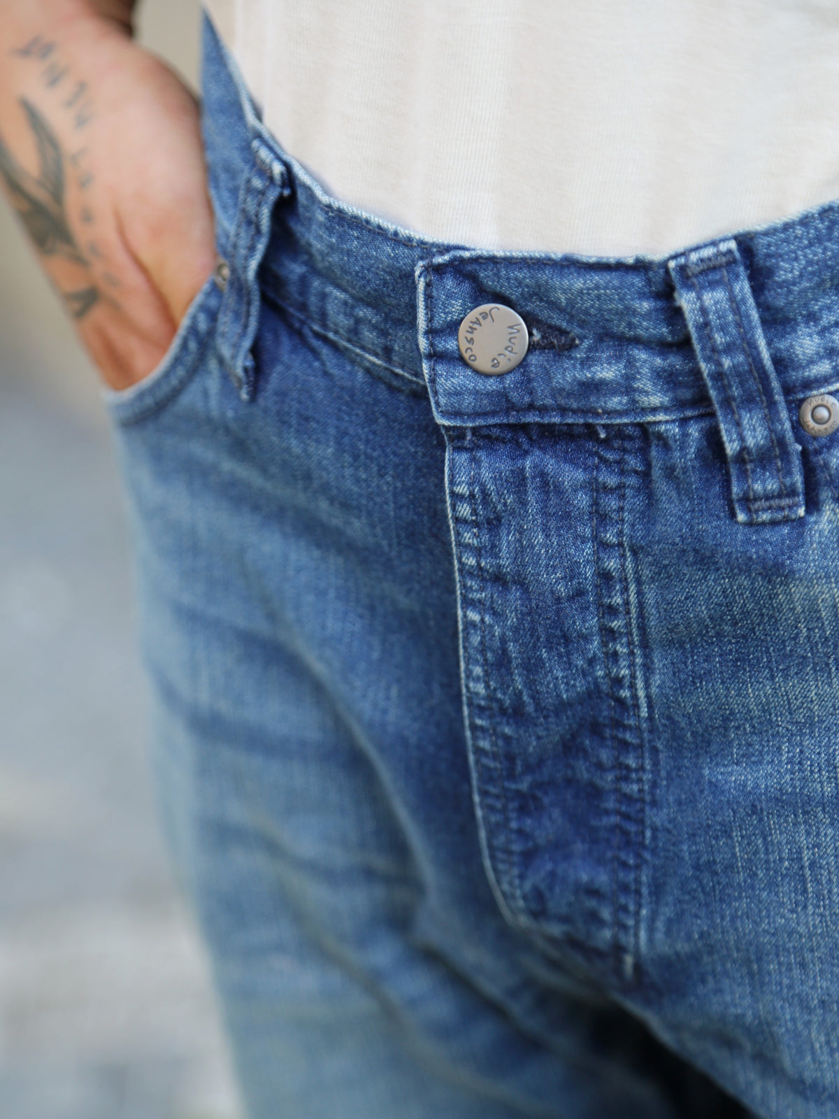 Nudie Jeans Loud Larry Blue Painter (115141)