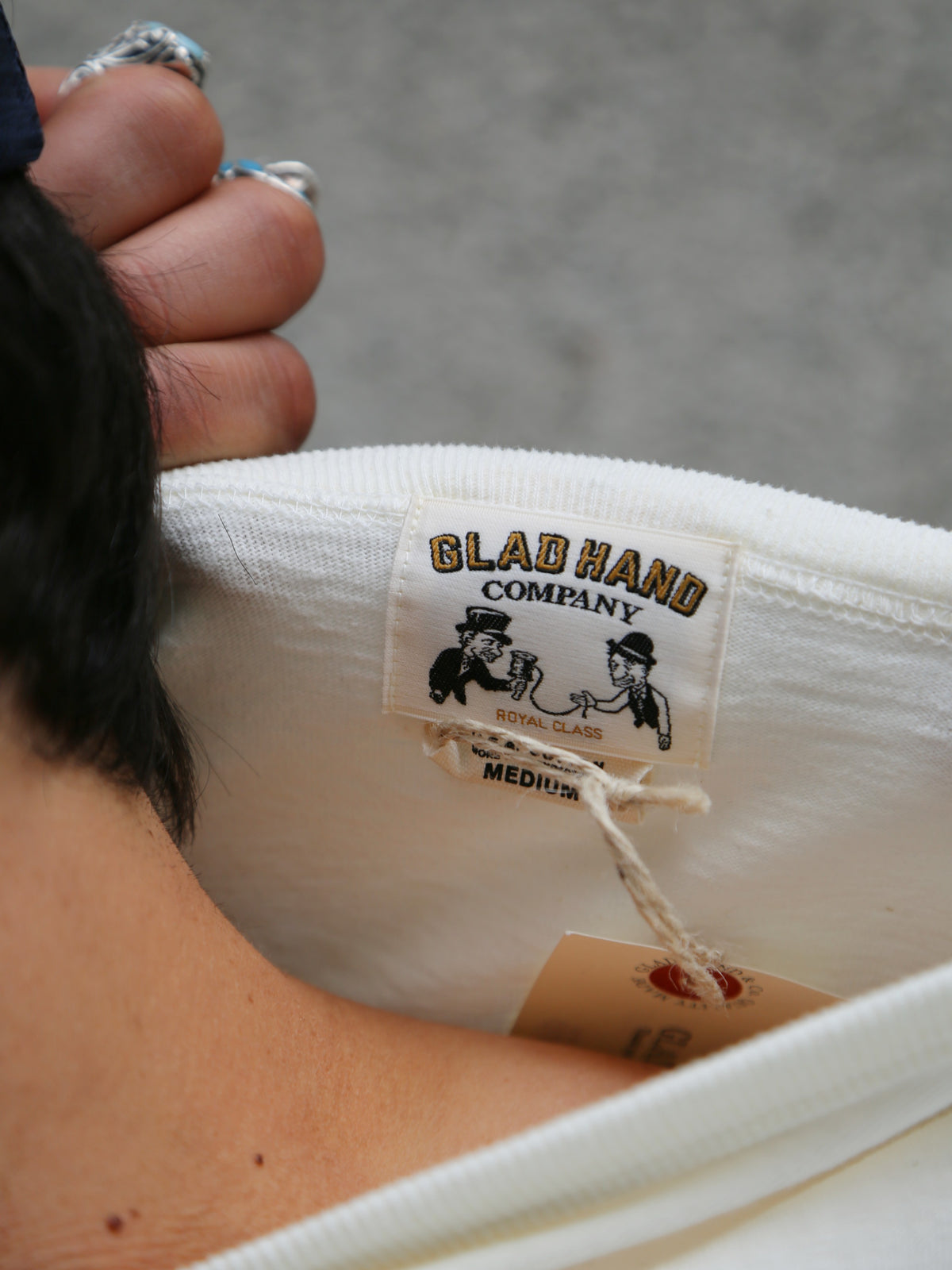 Gladhand Royal S/S T-shirt – White (Gladhand R-01)