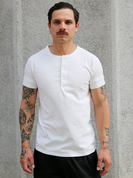 Black Sign Short Sleeve Amish Underwear – Salt White (BSSN-12307)