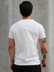 Black Sign Short Sleeve Amish Underwear – Salt White (BSSN-12307)