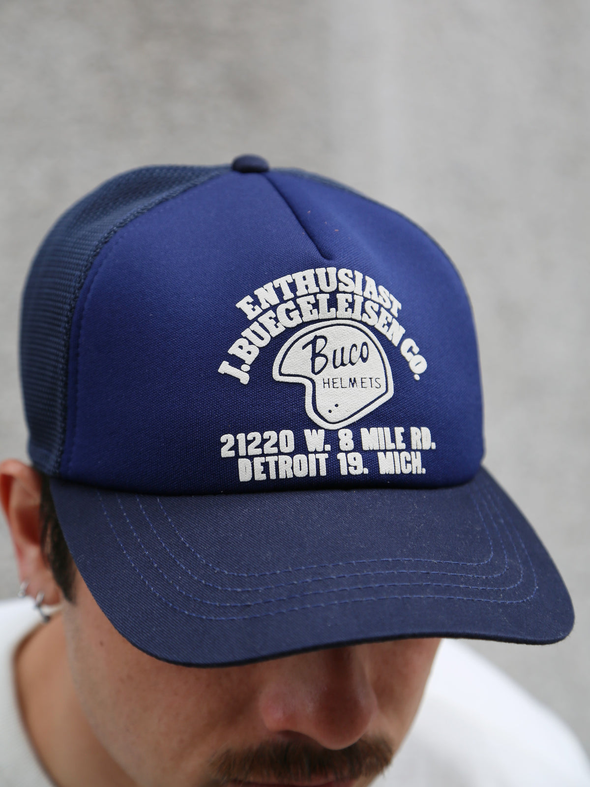 The Real McCOY's Buco Mesh Cap / Enthusiast – Navy (BA25004-140)