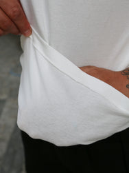 Black Sign Short Sleeve Amish Underwear – Salt White (BSSN-12307)