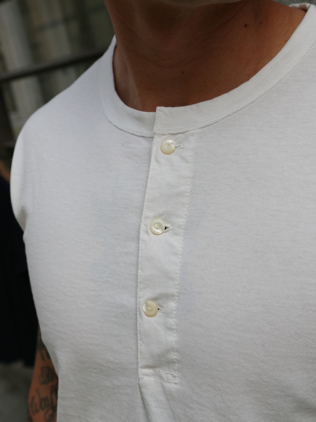 Black Sign Short Sleeve Amish Underwear – Salt White (BSSN-12307)