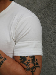 Black Sign Short Sleeve Amish Underwear – Salt White (BSSN-12307)