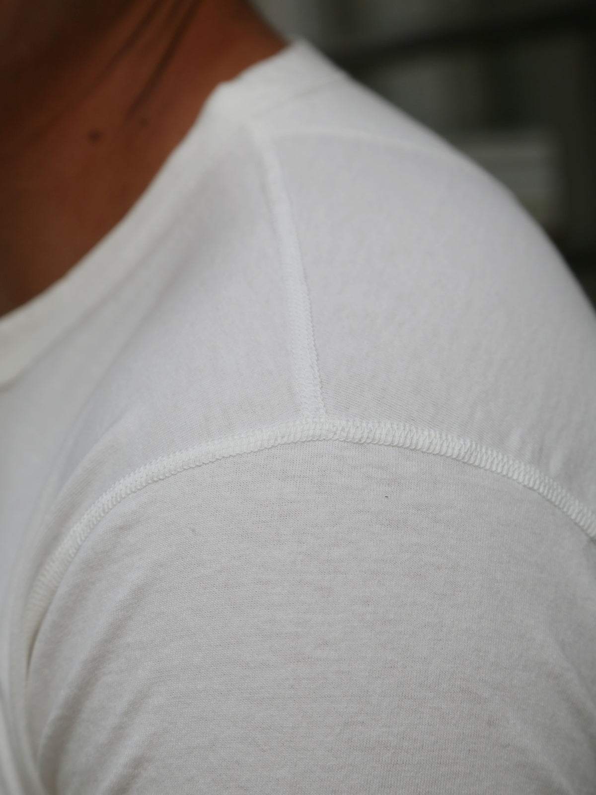 Black Sign Short Sleeve Amish Underwear – Salt White (BSSN-12307)