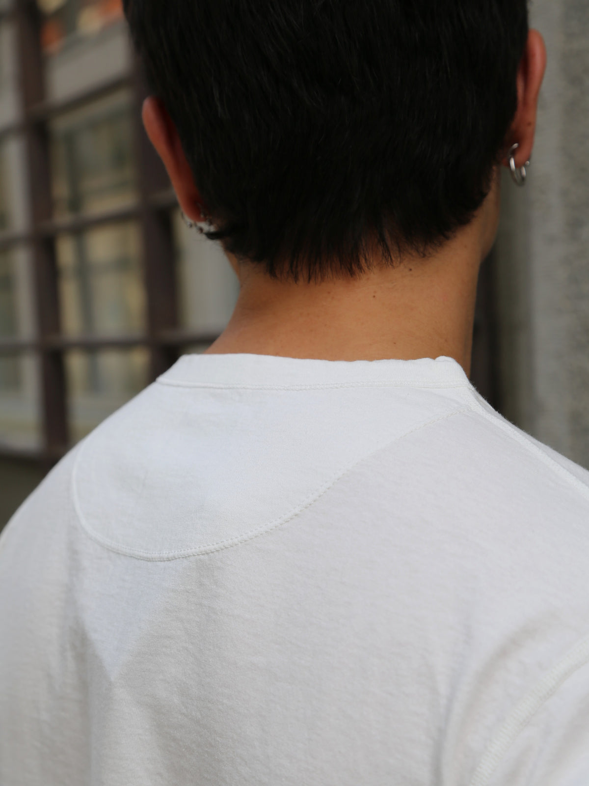 Black Sign Short Sleeve Amish Underwear – Salt White (BSSN-12307)