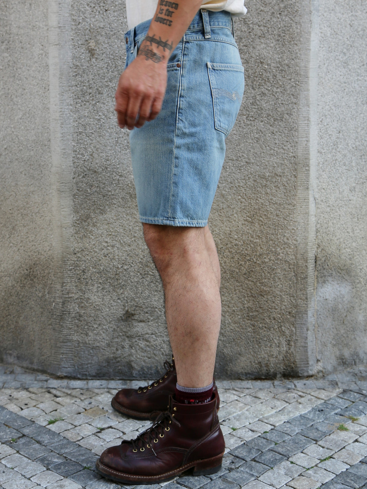 Nudie Jeans Seth Denim Shorts Drift Wood (115177)