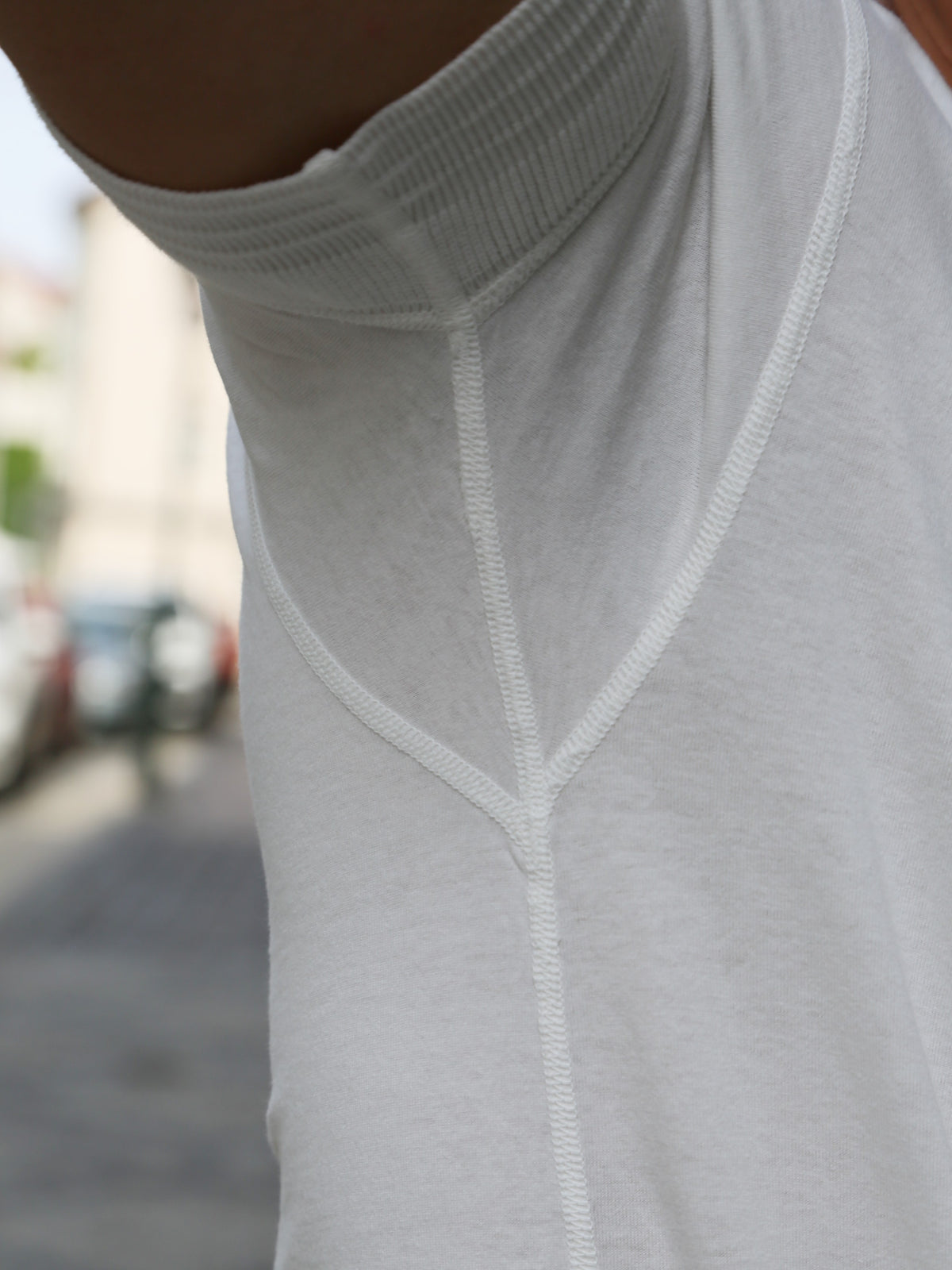 Black Sign Short Sleeve Amish Underwear – Salt White (BSSN-12307)