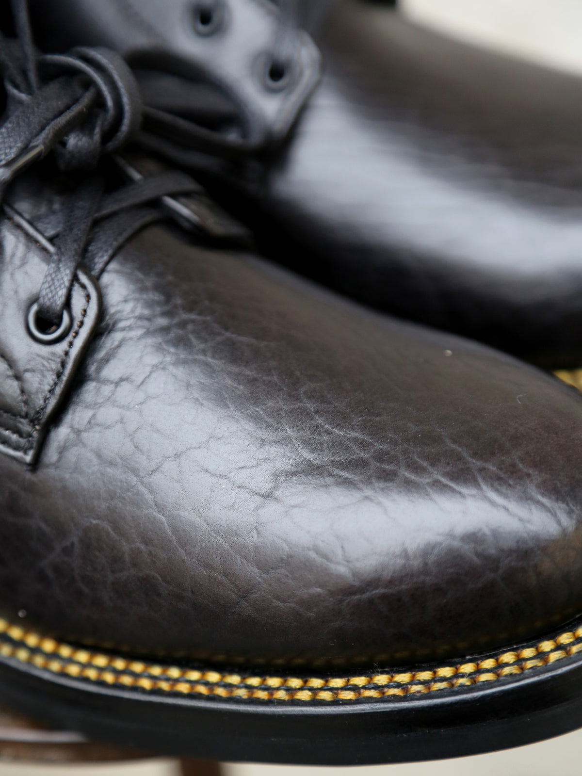 Unmarked Plain Toe DB Hunter – Antique Black Bison