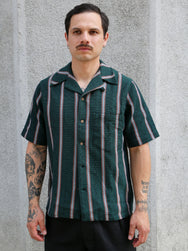 Fleurs de Bagne Chemise SS 50’s – Azteque Green (FDB-SS50-AG_S)