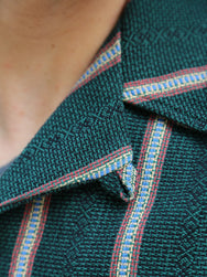 Fleurs de Bagne Chemise SS 50’s – Azteque Green (FDB-SS50-AG_S)