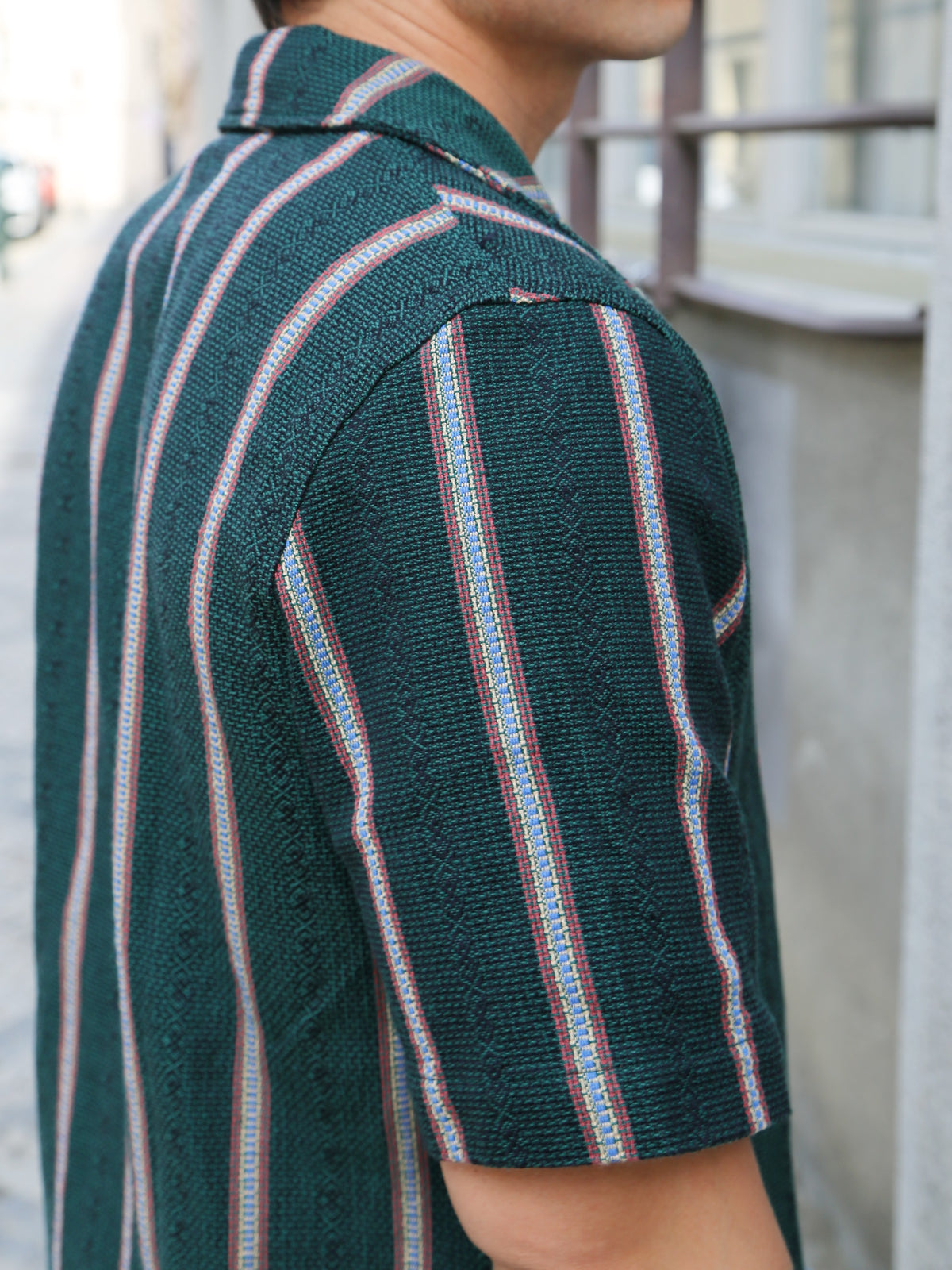 Fleurs de Bagne Chemise SS 50’s – Azteque Green (FDB-SS50-AG_S)