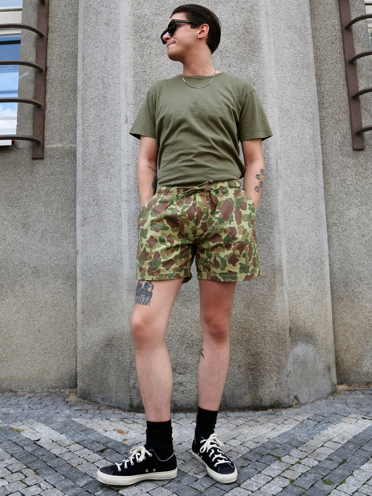 Papa Nui Atoll Beach Trunks – Frog Camo (PN-0078)