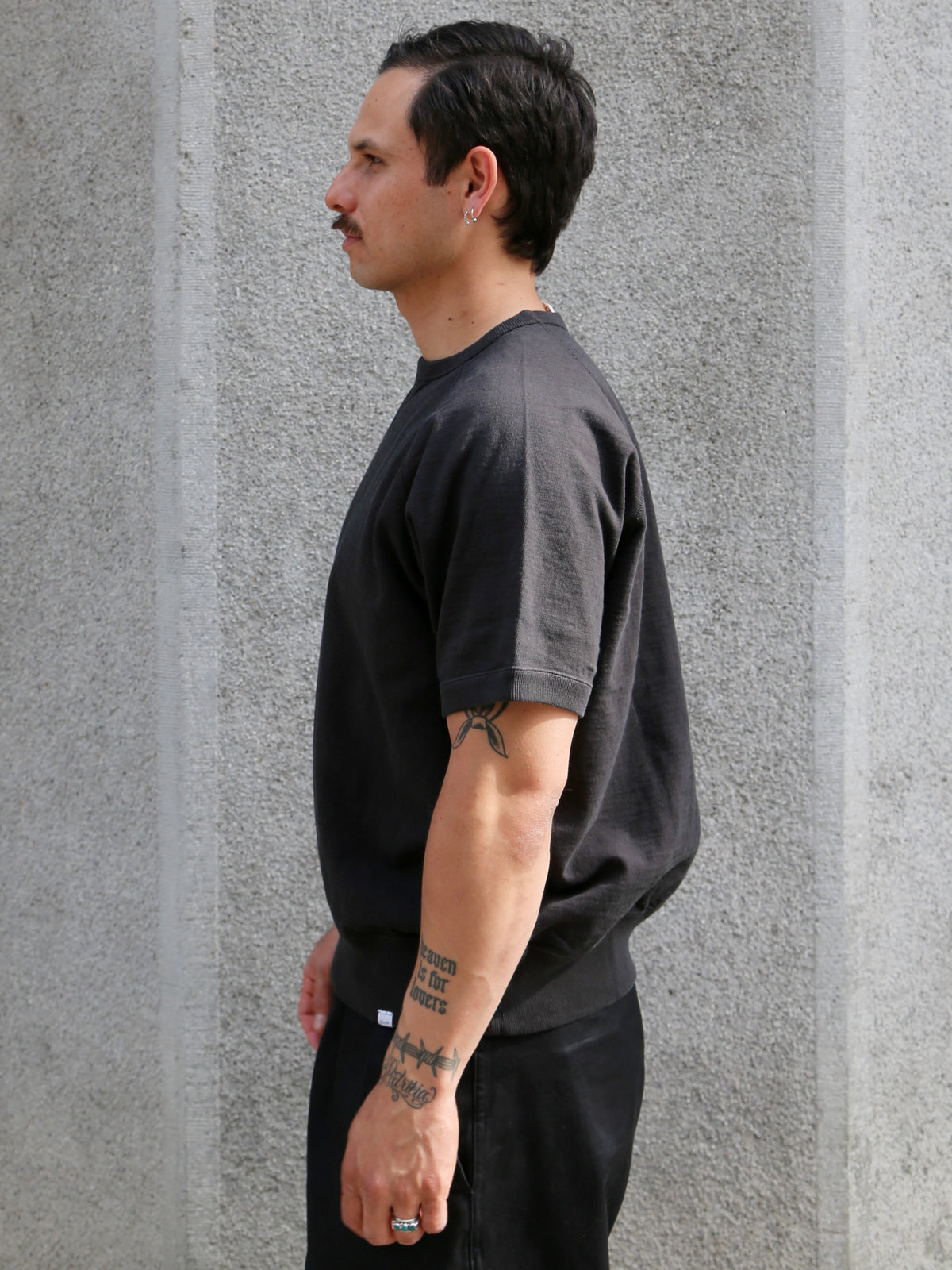 Omoto Denim 12.5oz Memphis Cotton T-Shirt – Charcoal (6100)