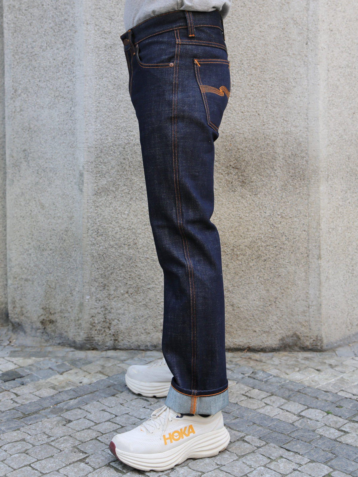 Nudie Jeans Slim Jim Dry Streaky – Indigo (114866)