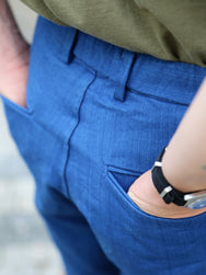 Samurai Jeans "ASAGI HBT" Ez Shorts – Natural Indigo (SJSP25-AHB)