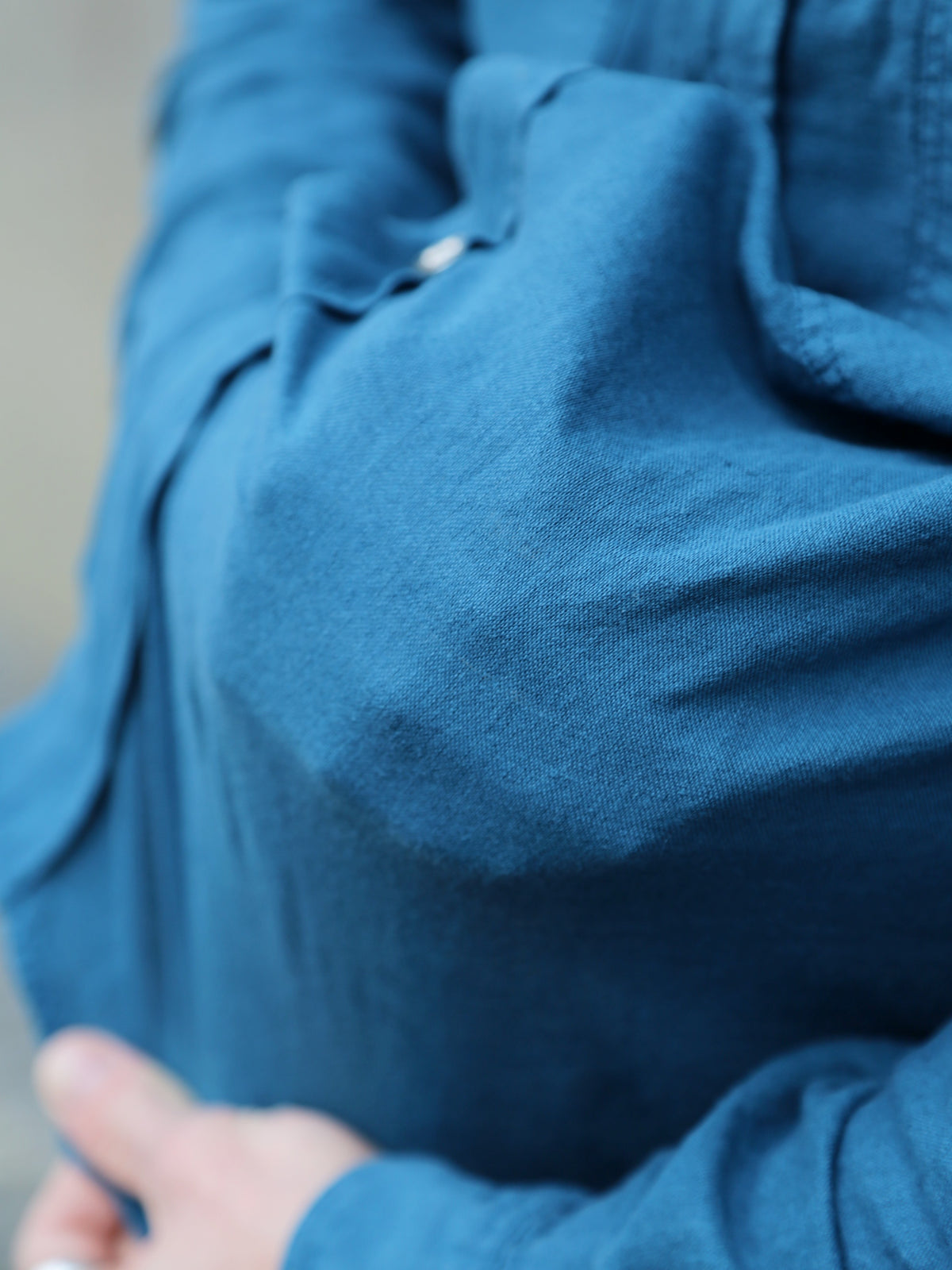 Indigofera McAllen Mill Scale Canvas Shirt – Ocean Blue (6346-537-43)