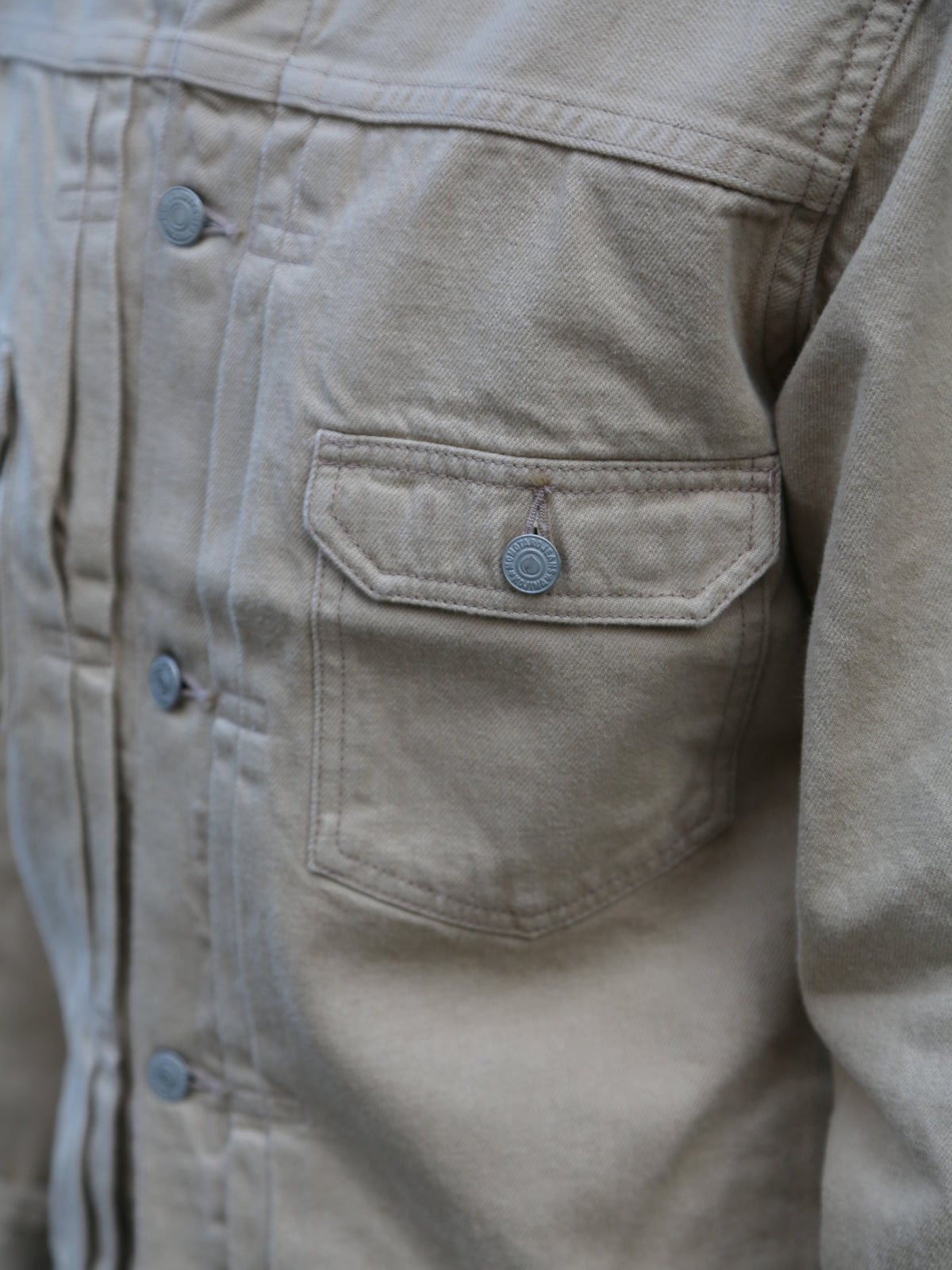 Momotaro Kaki-Shibu Dyed Denim Double Pocket Jacket (MXGJ1004)