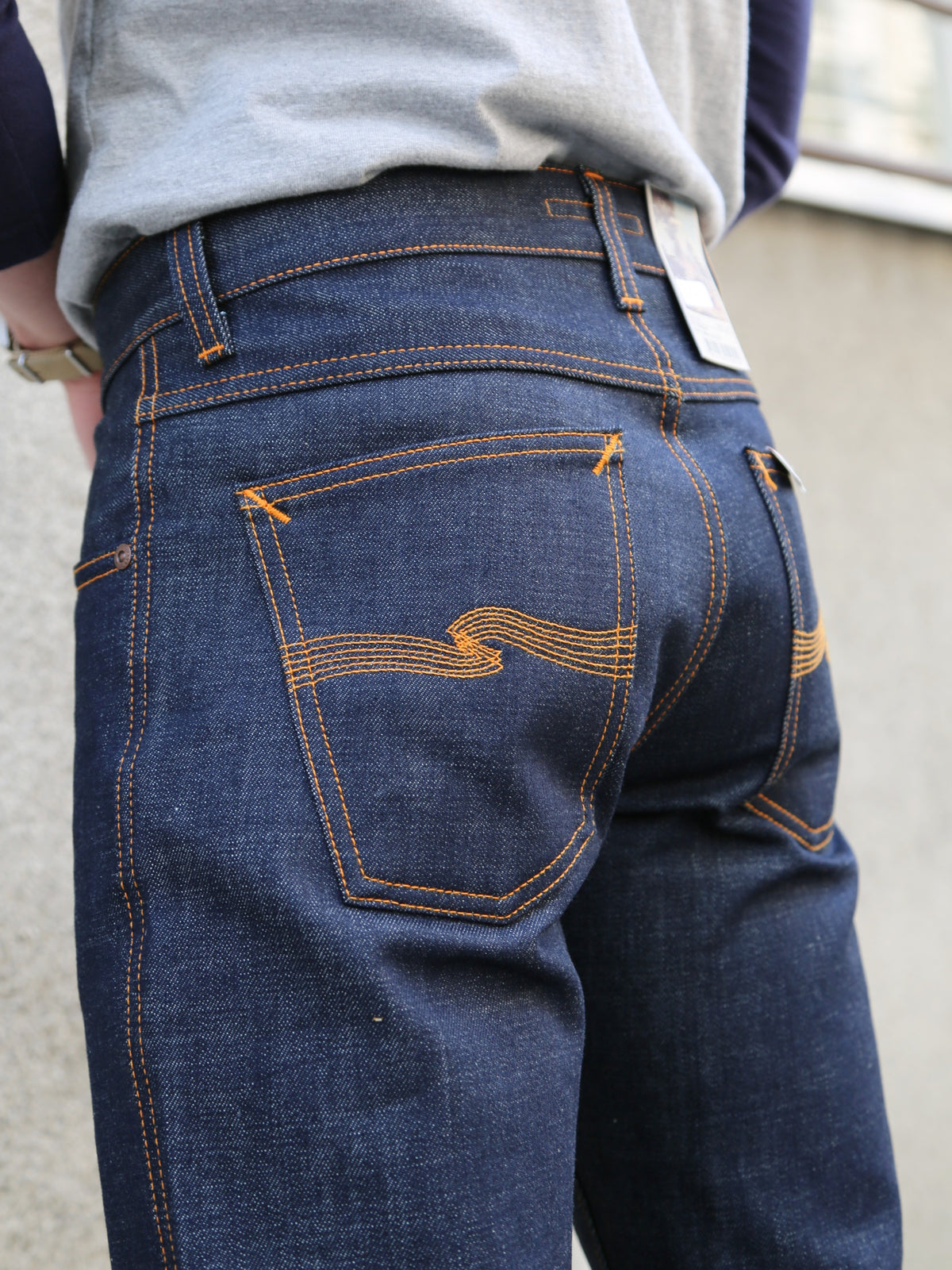 Nudie Jeans Slim Jim Dry Streaky – Indigo (114866)