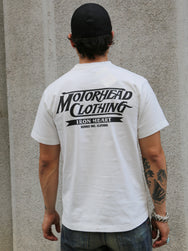 Iron Heart IHT-2402-WHT 7.5Oz Printed Loopwheel Crew Neck T-Shirt – White