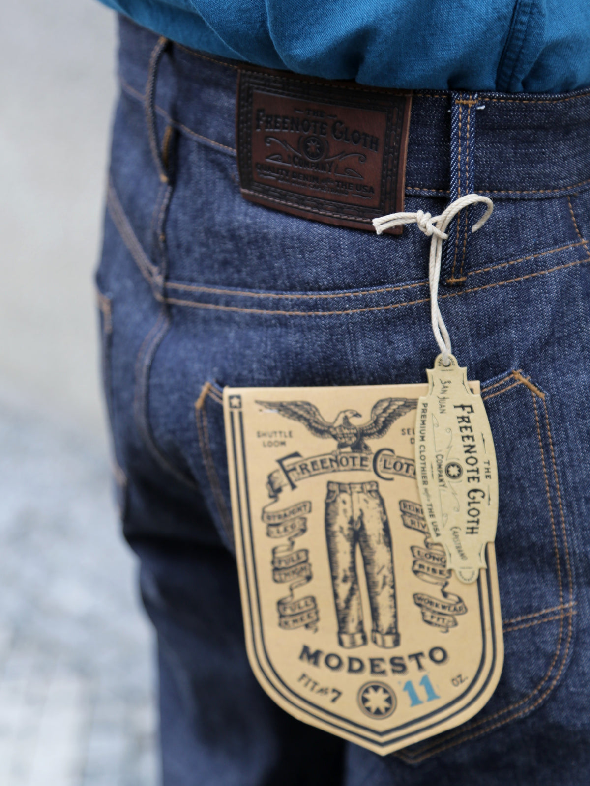 Freenote Cloth Modesto Workwear Fit Denim Jeans – Indigo (M0008017-11OZ)