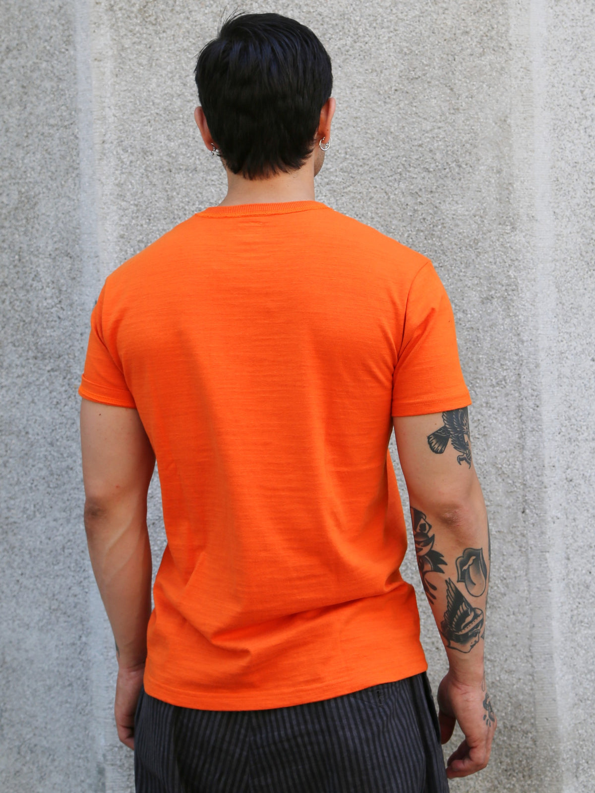 The Real McCOY's Athletic T-Shirt Devil Dog Stencil – Orange (MC26031-070)