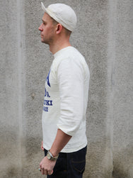 Sun Surf "H.M.A" Slub Yarn Football Tee – White (SS69656-105)