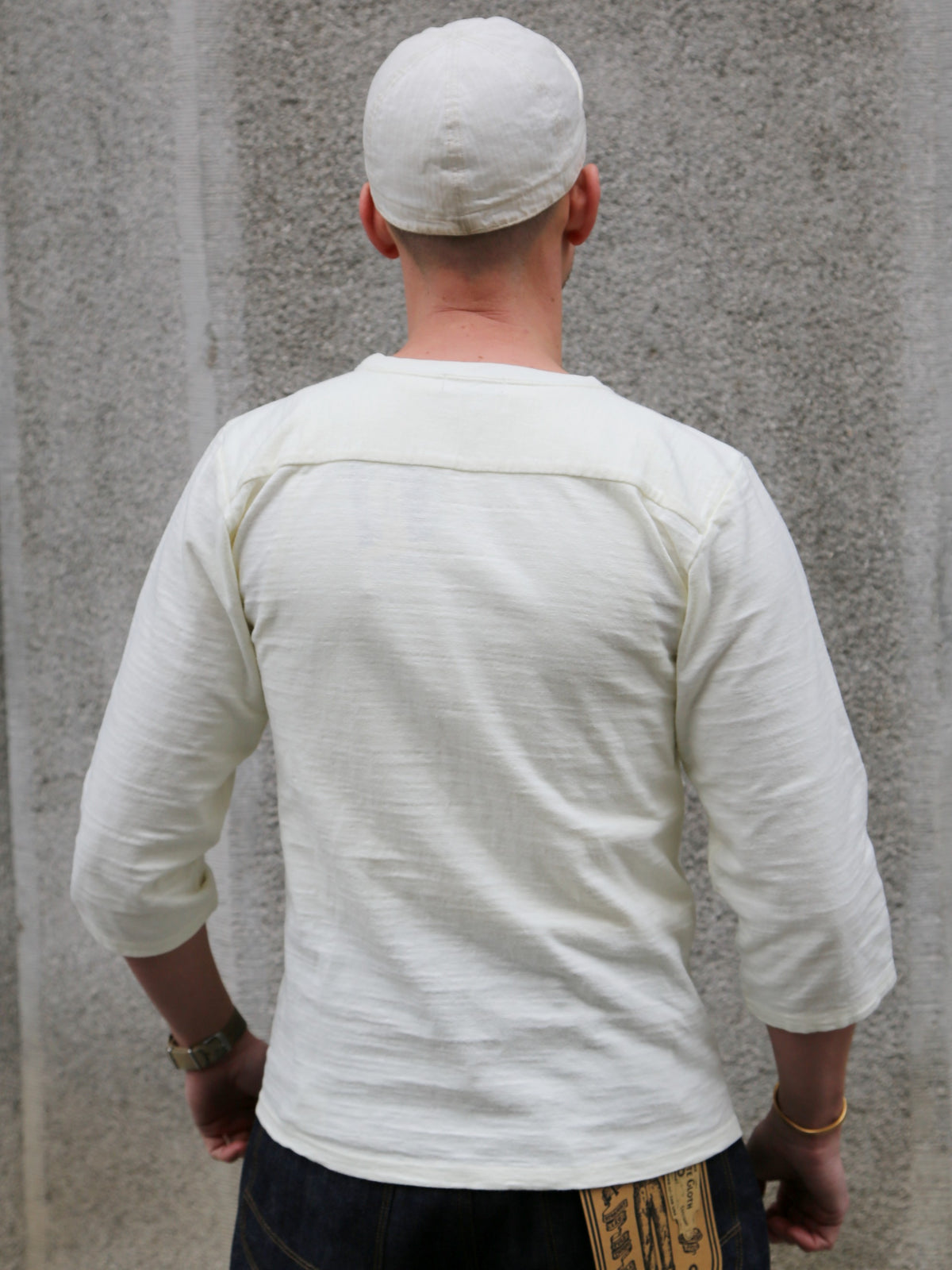 Sun Surf "H.M.A" Slub Yarn Football Tee – White (SS69656-105)