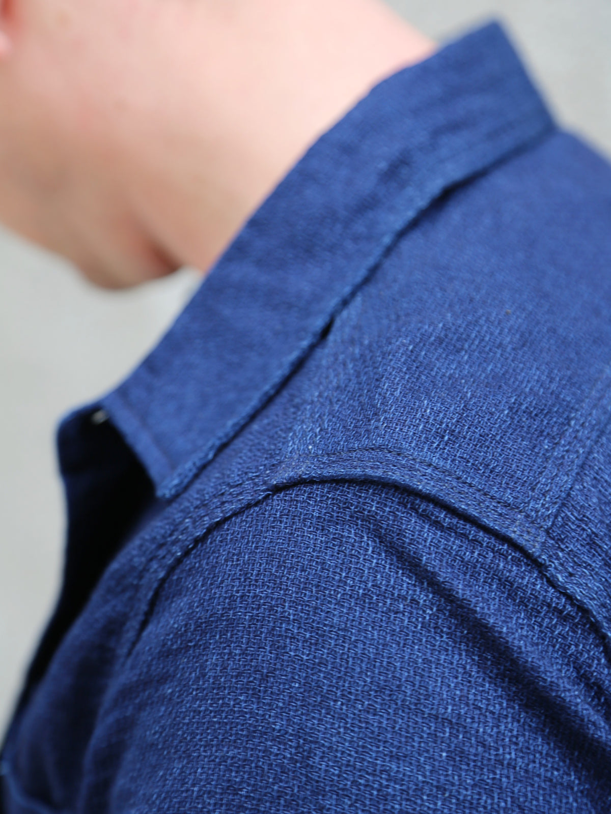 Iron Heart 5oz Double Gauze Short Sleeved Work Shirt – Indigo (IHSH-417-IND)