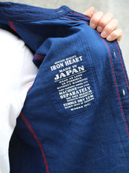 Iron Heart 5oz Double Gauze Short Sleeved Work Shirt – Indigo (IHSH-417-IND)