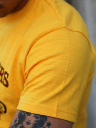 The Real McCOY's Athletic T-Shirt 2-Wheelers Of Detroit – Yellow (BC26009-060)