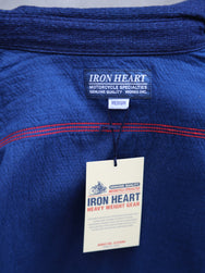 Iron Heart 5oz Double Gauze Short Sleeved Work Shirt – Indigo (IHSH-417-IND)