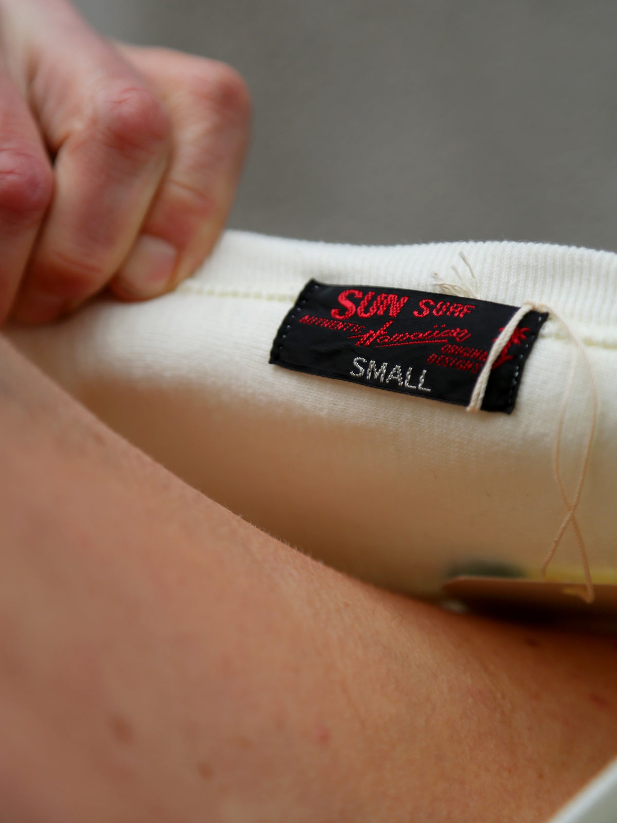 Sun Surf "H.M.A" Slub Yarn Football Tee – White (SS69656-105)