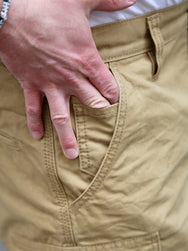 Iron Heart 9oz Canvas Military Cargo Shorts – Beige (IH-740-BEI)