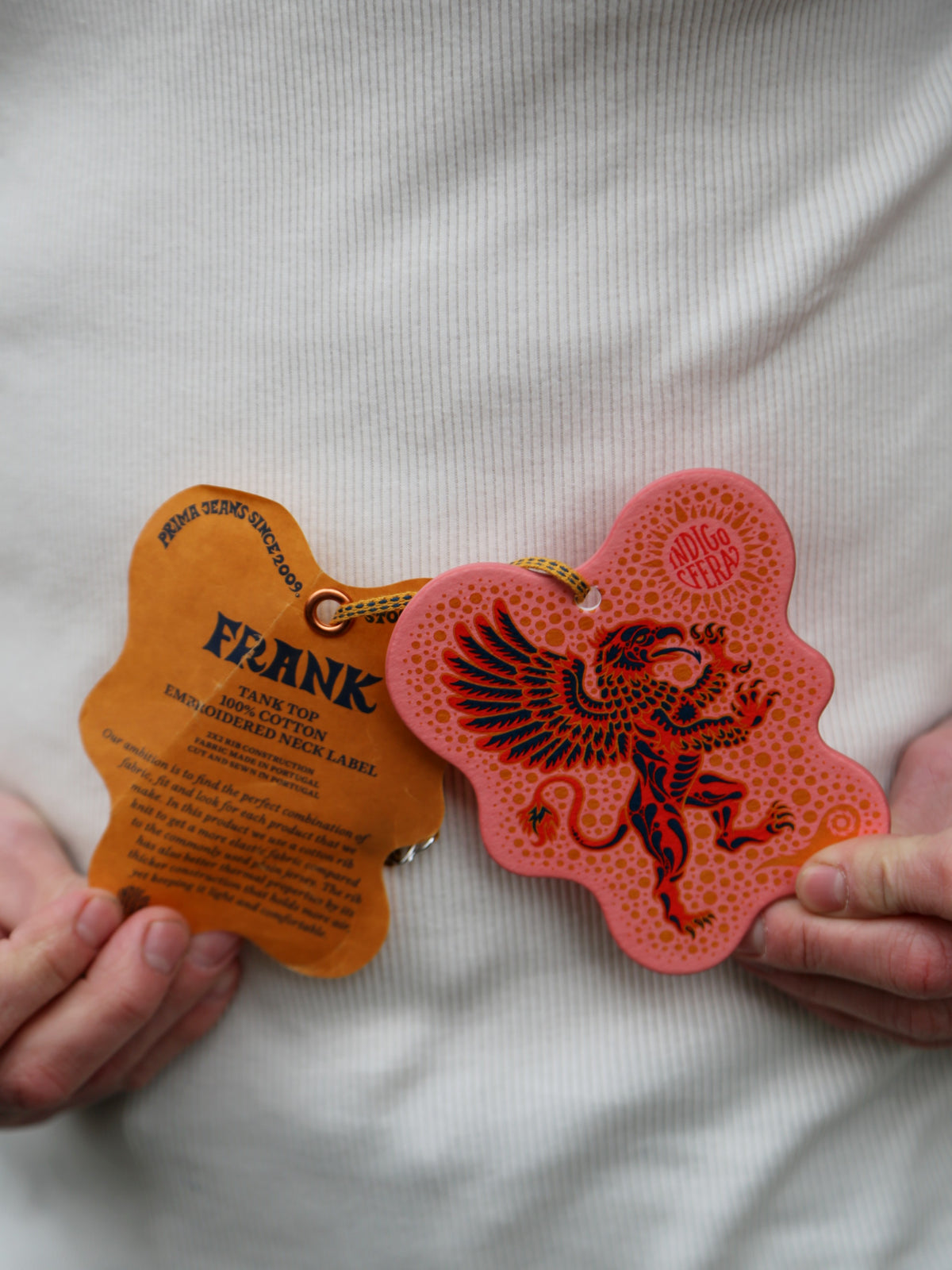 Indigofera Frank Cotton Rib Tank Top – Cocatoo White (4550-166-10)