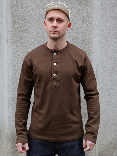 Freenote Cloth 13 Ounce Henley LS – Cedar (M0001501-CDR)