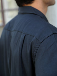 The Real McCOY's Open Collar Rayon Shirt – Black (MS26008-030)