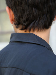 The Real McCOY's Open Collar Rayon Shirt – Black (MS26008-030)