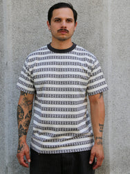 The Real McCOY's Military Jacquard Anchor Tee – Gray (MC26006-020)