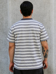 The Real McCOY's Military Jacquard Anchor Tee – Gray (MC26006-020)
