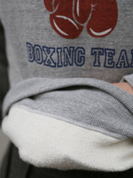 The Real McCoy's Military Print Hooded Sweatshirt, Air Force Boxing Team – Grey (MC24108)