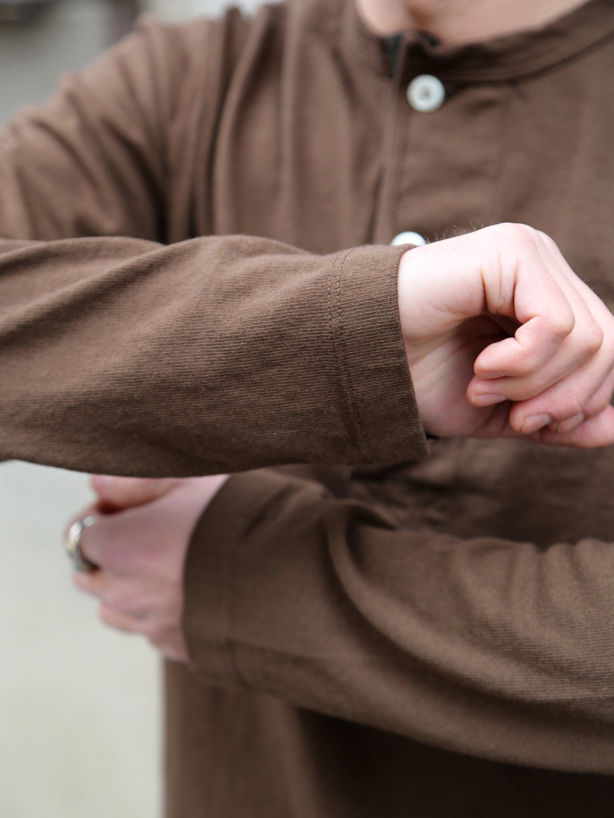 Freenote Cloth 13 Ounce Henley LS – Cedar (M0001501-CDR)